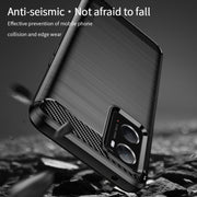 For OPPO A57 4G / A57 5G / A77 5G  MOFI Gentleness Series Brushed Texture Carbon Fiber Soft TPU Case(Black)