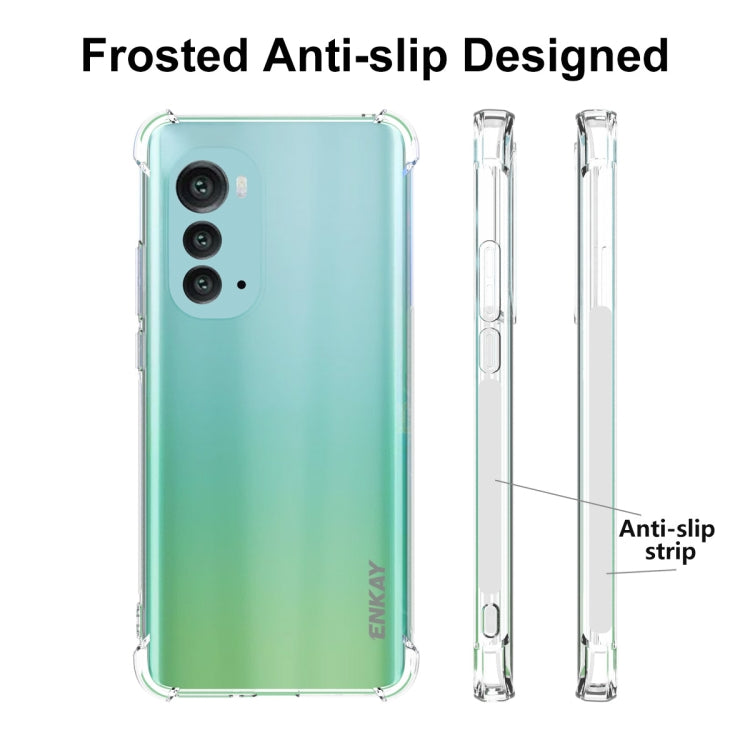 For Motorola Moto Edge 2022 ENKAY Transparent TPU Shockproof Phone Case