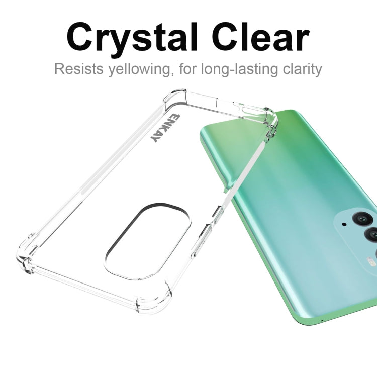 For Motorola Moto Edge 2022 ENKAY Transparent TPU Shockproof Phone Case