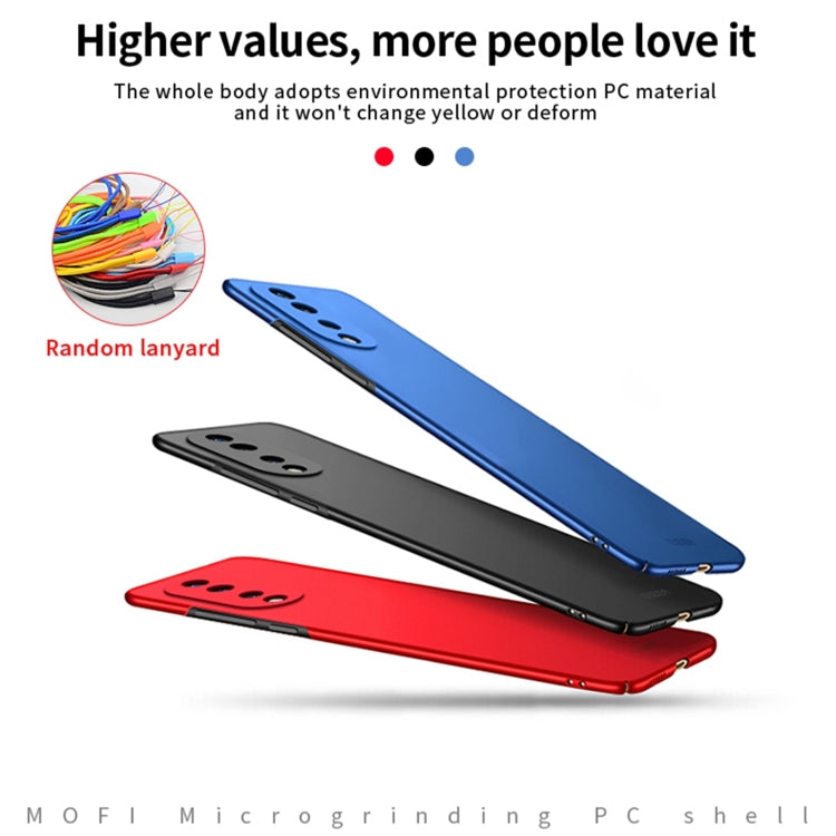 For Honor 70 MOFI Frosted PC Ultra-thin Hard Case(Red)