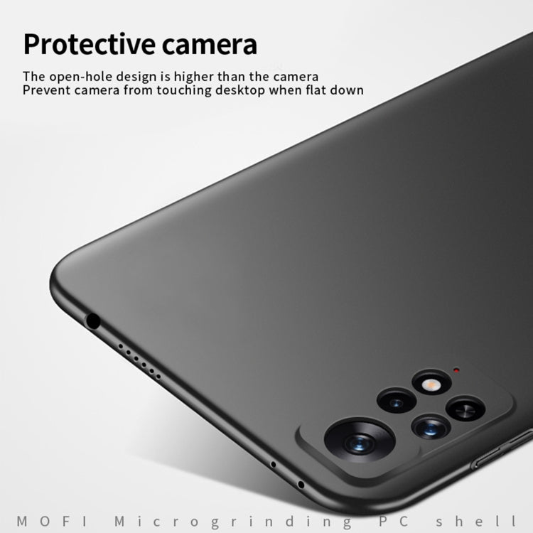 For Xiaomi Redmi Note 11E Pro MOFI Frosted PC Ultra-thin Hard Case(Red)