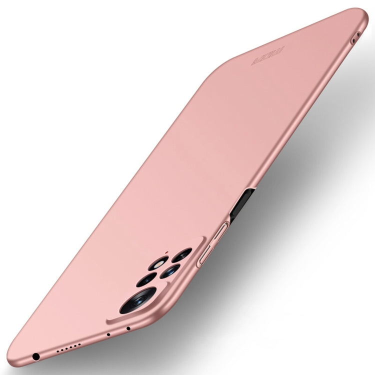 For Xiaomi Redmi Note 11E Pro MOFI Frosted PC Ultra-thin Hard Case(Rose Gold)