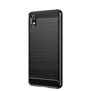 For Sony Xperia Ace 3 MOFI Gentleness Brushed Carbon Fiber Soft TPU Case(Black)