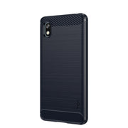 For Sony Xperia Ace 3 MOFI Gentleness Brushed Carbon Fiber Soft TPU Case(Blue)