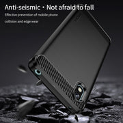 For Sony Xperia Ace 3 MOFI Gentleness Brushed Carbon Fiber Soft TPU Case(Blue)
