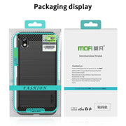 For Sony Xperia Ace 3 MOFI Gentleness Brushed Carbon Fiber Soft TPU Case(Black)