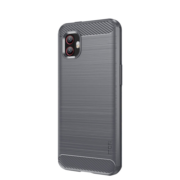 For Samsung Galaxy Xcover6 Pro / Xcover Pro 2 MOFI Gentleness Brushed Carbon Fiber Soft TPU Case(Gray)