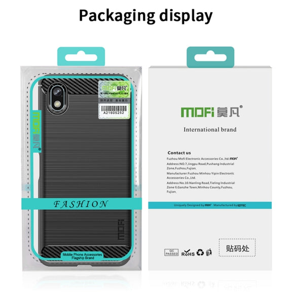 For Samsung Galaxy Xcover6 Pro / Xcover Pro 2 MOFI Gentleness Brushed Carbon Fiber Soft TPU Case(Blue)