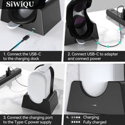 For Oculus Quest 2 VR Charging Stand VR Accessories Host Storage Bracket Charging Stand