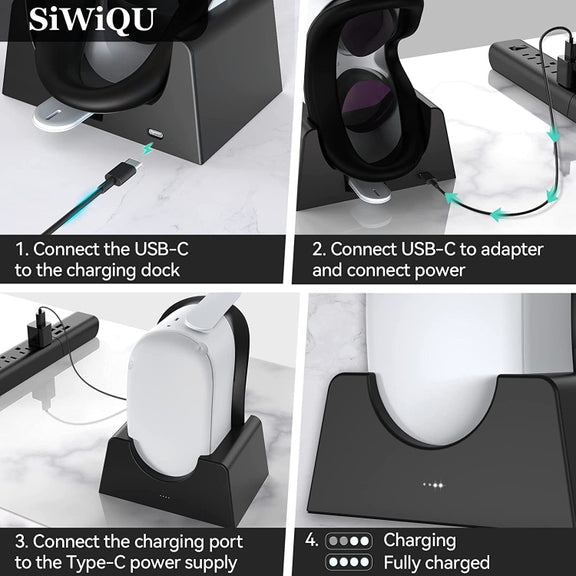 For Oculus Quest 2 VR Charging Stand VR Accessories Host Storage Bracket Charging Stand