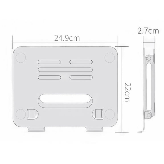 BONERUY P43P Folding Double-layer Aluminum Alloy Notebook Tablet Stand