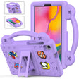 For Samsung Galaxy Tab A 8.0 2019 T290 / T295 Handle Kickstand Children EVA Shockproof Tablet Case(Lighte Purple) - Other Galaxy Tab PC by PMC TechLife | Online Shopping South Africa | PMC TechLife