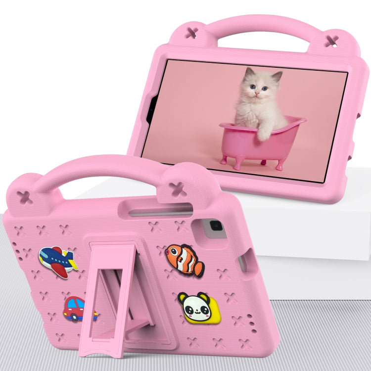 For Huawei MediaPad M3 Lite 8.0 Handle Kickstand Children EVA Shockproof Tablet Case(Pink)