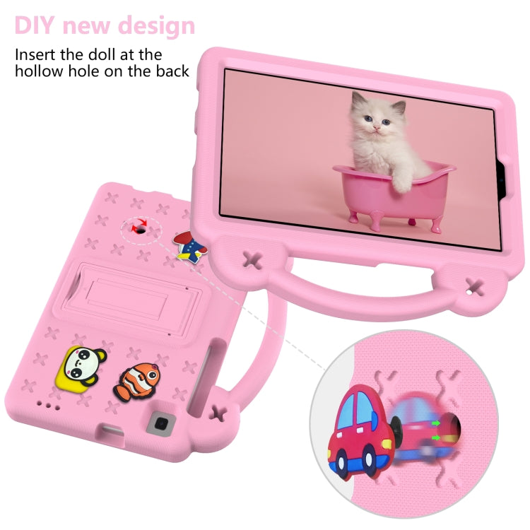 For Huawei MediaPad M3 Lite 8.0 Handle Kickstand Children EVA Shockproof Tablet Case(Pink)