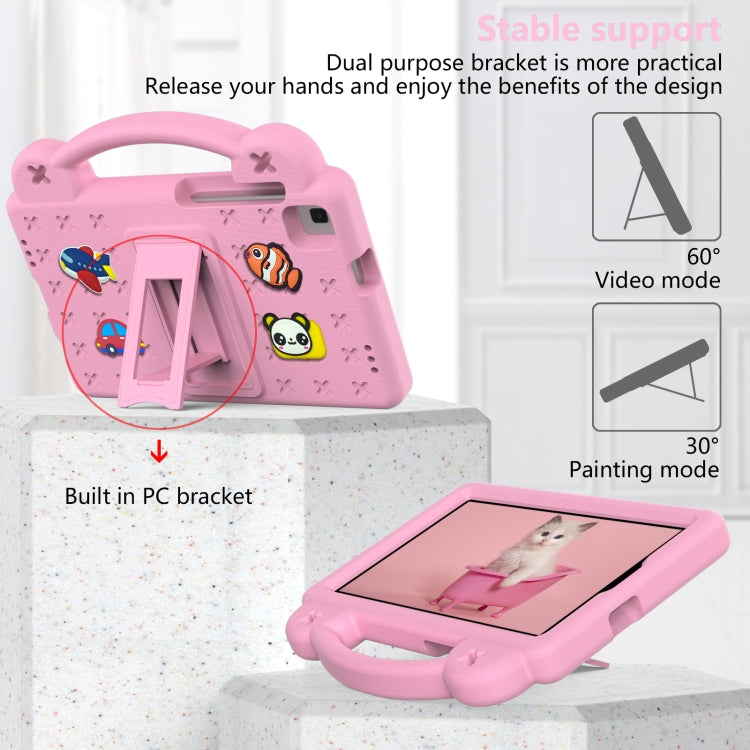 For Huawei MediaPad M3 Lite 8.0 Handle Kickstand Children EVA Shockproof Tablet Case(Pink)