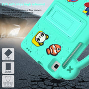 For Huawei MediaPad M3 Lite 8.0 Handle Kickstand Children EVA Shockproof Tablet Case(Mint Green)