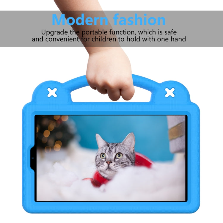 For Huawei MediaPad M3 Lite 8.0 Handle Kickstand Children EVA Shockproof Tablet Case(Sky Blue)