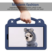 For Huawei MediaPad M3 Lite 8.0 Handle Kickstand Children EVA Shockproof Tablet Case(Navy Blue)