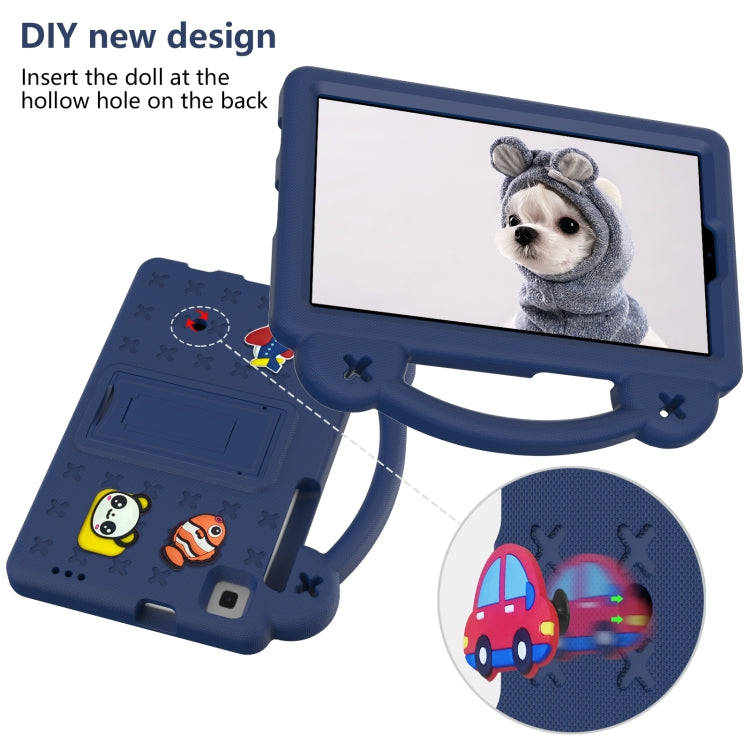 For Huawei MediaPad M3 Lite 8.0 Handle Kickstand Children EVA Shockproof Tablet Case(Navy Blue)