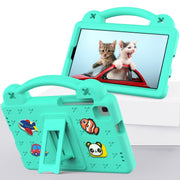 For Huawei MediaPad M5 8.4 Handle Kickstand Children EVA Shockproof Tablet Case(Mint Green)