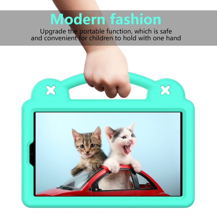 For Huawei MediaPad M5 8.4 Handle Kickstand Children EVA Shockproof Tablet Case(Mint Green)