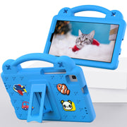 For Huawei MediaPad M5 8.4 Handle Kickstand Children EVA Shockproof Tablet Case(Sky Blue)