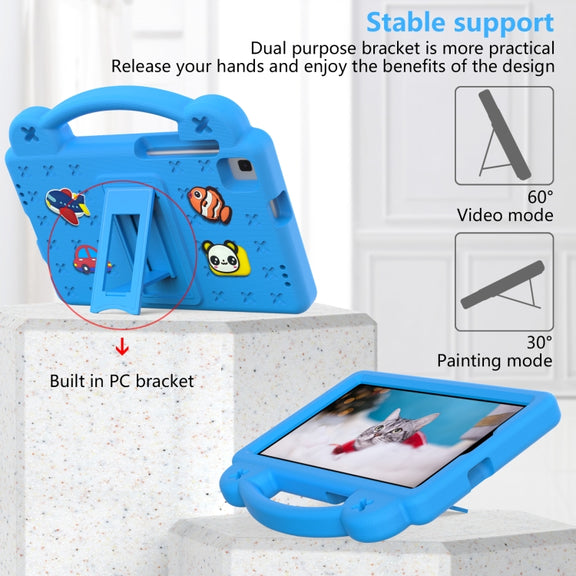 For Huawei MediaPad M5 8.4 Handle Kickstand Children EVA Shockproof Tablet Case(Sky Blue)