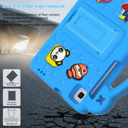 For Huawei MediaPad M5 8.4 Handle Kickstand Children EVA Shockproof Tablet Case(Sky Blue)