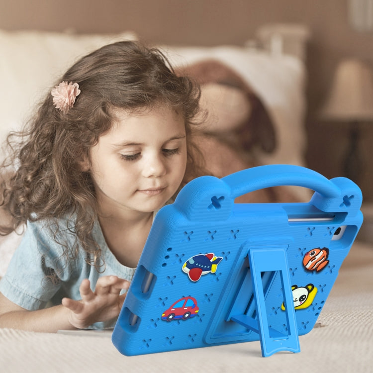 For Huawei MediaPad M5 8.4 Handle Kickstand Children EVA Shockproof Tablet Case(Sky Blue)