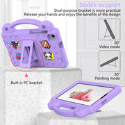 For Huawei MediaPad M5 8.4 Handle Kickstand Children EVA Shockproof Tablet Case(Light Purple)