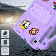 For Huawei MediaPad M5 8.4 Handle Kickstand Children EVA Shockproof Tablet Case(Light Purple)