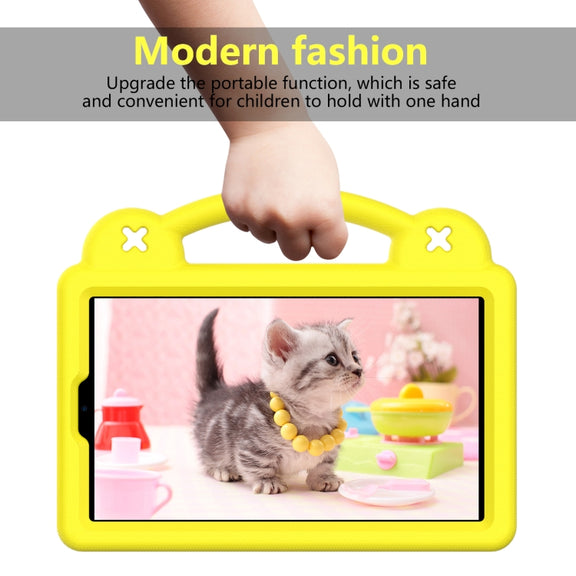 For Huawei MediaPad M5 8.4 Handle Kickstand Children EVA Shockproof Tablet Case(Yellow)