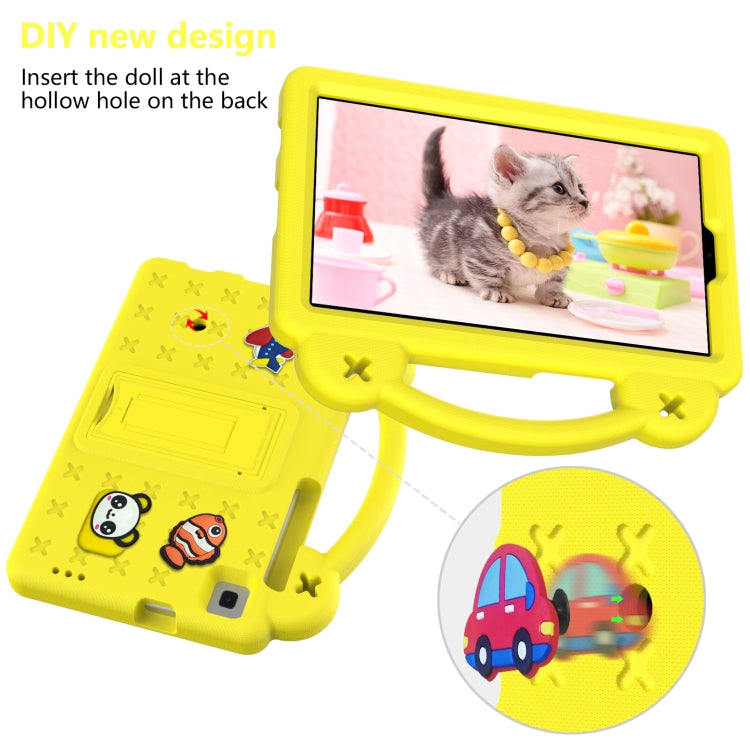 For Huawei MediaPad M5 8.4 Handle Kickstand Children EVA Shockproof Tablet Case(Yellow)