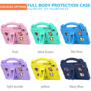 For Huawei MediaPad M5 8.4 Handle Kickstand Children EVA Shockproof Tablet Case(Mint Green)