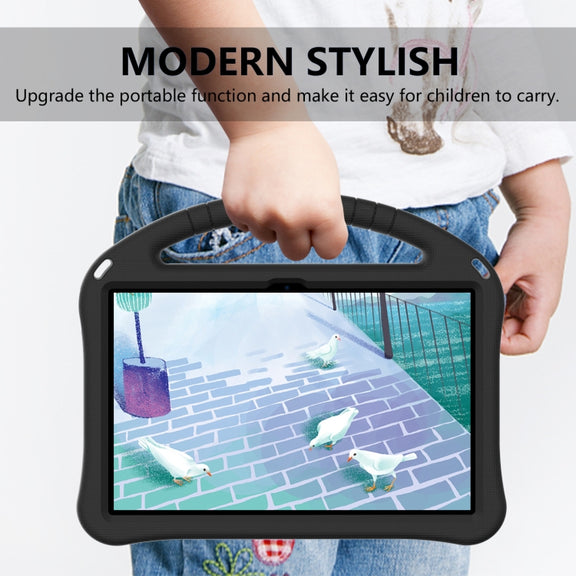 For Lenovo Tab M10 Plus 10.6 3rd Gen TB125FU 2022 EVA Shockproof Tablet Case with Holder(Black)