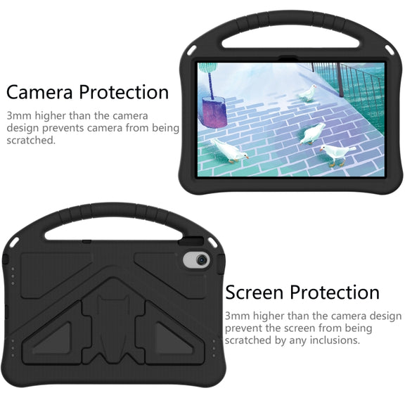 For Lenovo Tab M10 Plus 10.6 3rd Gen TB125FU 2022 EVA Shockproof Tablet Case with Holder(Black)
