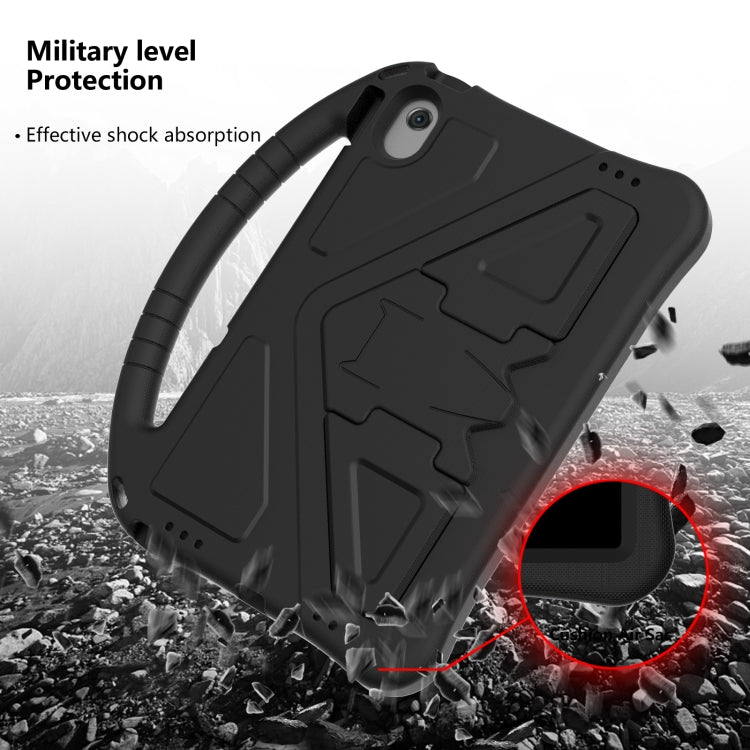 For Lenovo Tab M10 Plus 10.6 3rd Gen TB125FU 2022 EVA Shockproof Tablet Case with Holder(Black)
