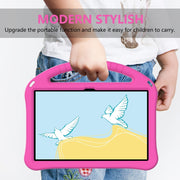 For Lenovo Tab M10 Plus 10.6 3rd Gen TB125FU 2022 EVA Shockproof Tablet Case with Holder(Rose Red)