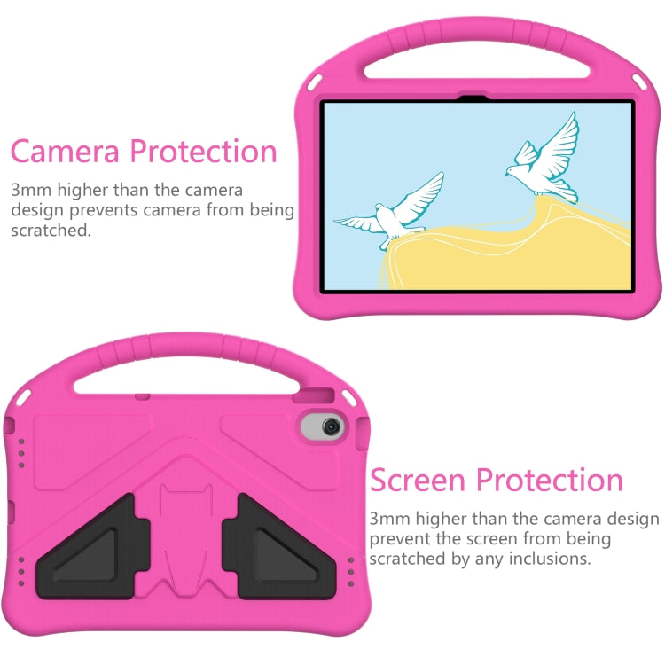 For Lenovo Tab M10 Plus 10.6 3rd Gen TB125FU 2022 EVA Shockproof Tablet Case with Holder(Rose Red)