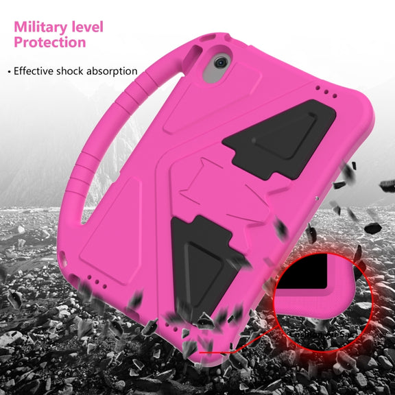 For Lenovo Tab M10 Plus 10.6 3rd Gen TB125FU 2022 EVA Shockproof Tablet Case with Holder(Rose Red)