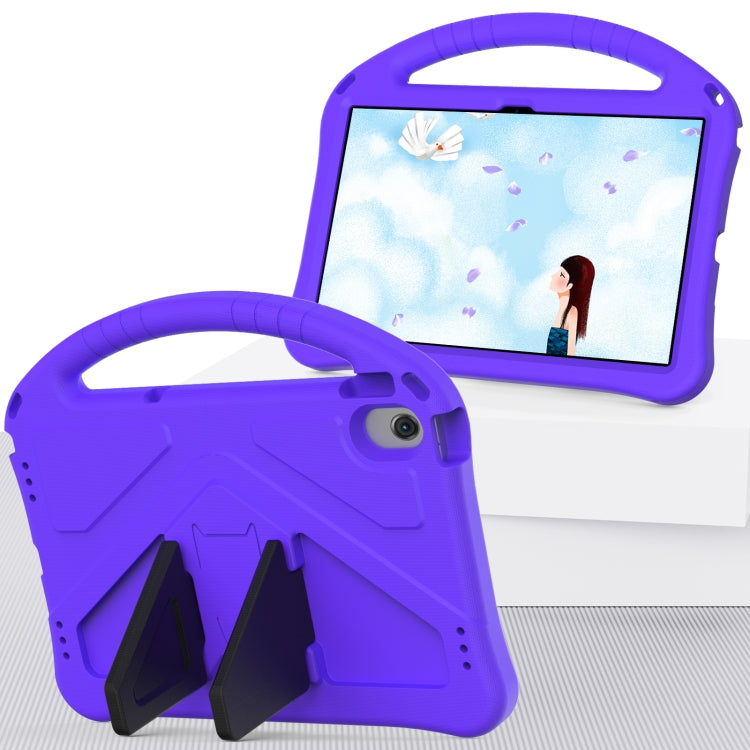For Lenovo Tab M10 Plus 10.6 3rd Gen TB125FU 2022 EVA Shockproof Tablet Case with Holder(Purple)