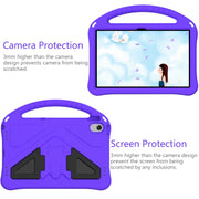 For Lenovo Tab M10 Plus 10.6 3rd Gen TB125FU 2022 EVA Shockproof Tablet Case with Holder(Purple)