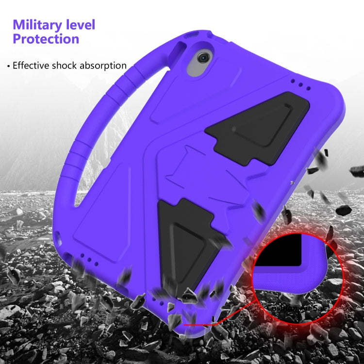 For Lenovo Tab M10 Plus 10.6 3rd Gen TB125FU 2022 EVA Shockproof Tablet Case with Holder(Purple)