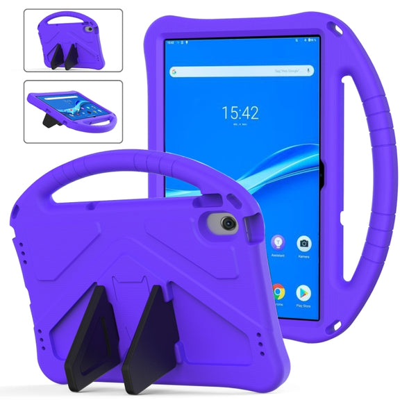 For Lenovo Tab M10 Plus 10.6 3rd Gen TB125FU 2022 EVA Shockproof Tablet Case with Holder(Purple)
