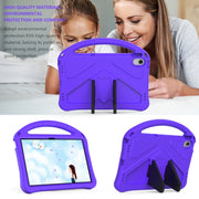 For Lenovo Tab M10 Plus 10.6 3rd Gen TB125FU 2022 EVA Shockproof Tablet Case with Holder(Purple)