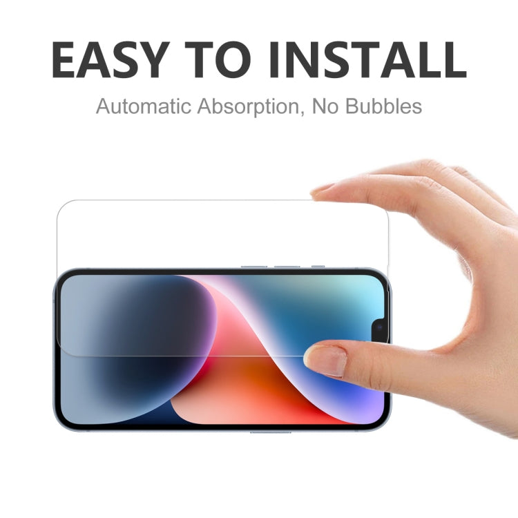 For iPhone 16e / 14 / 13 / 13 Pro 2pcs ENKAY 0.26mm 9H 2.5D Tempered Glass Film