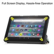 For Amazon Fire 7 12th 2022 JSM Smart Leather Tablet Case(Graffiti)