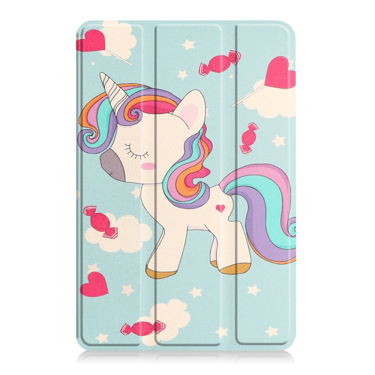 For Amazon Fire 7 12th 2022 JSM Smart Leather Tablet Case(Unicorn)