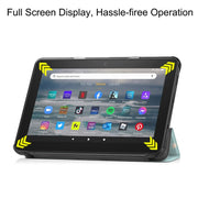 For Amazon Fire 7 12th 2022 JSM Smart Leather Tablet Case(Unicorn)