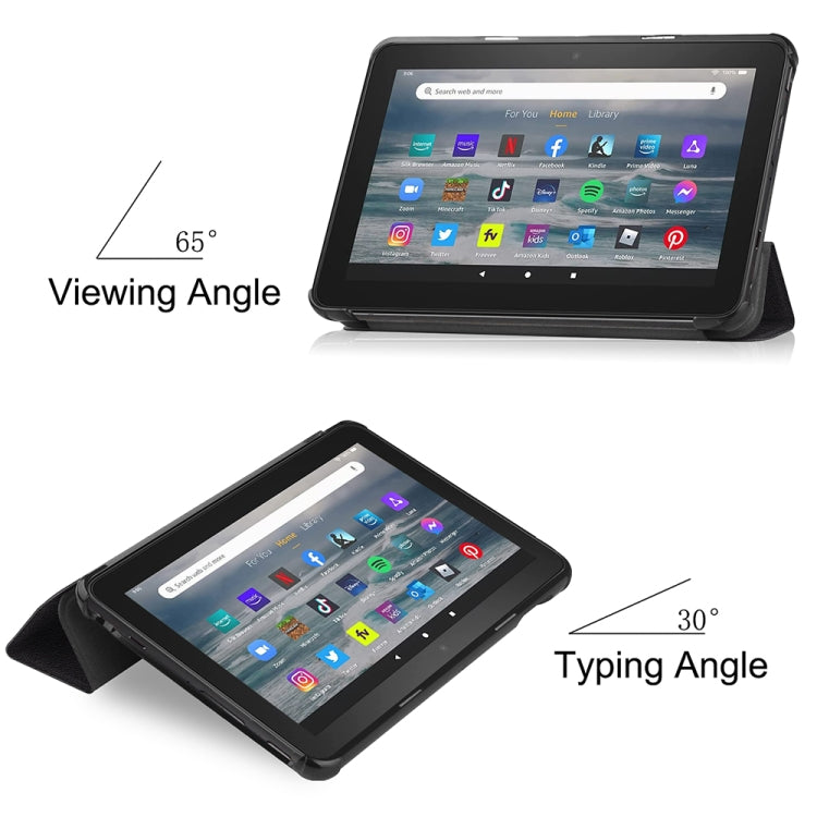 For Amazon Fire 7 12th 2022 JSM Smart Leather Tablet Case(Big Eye)